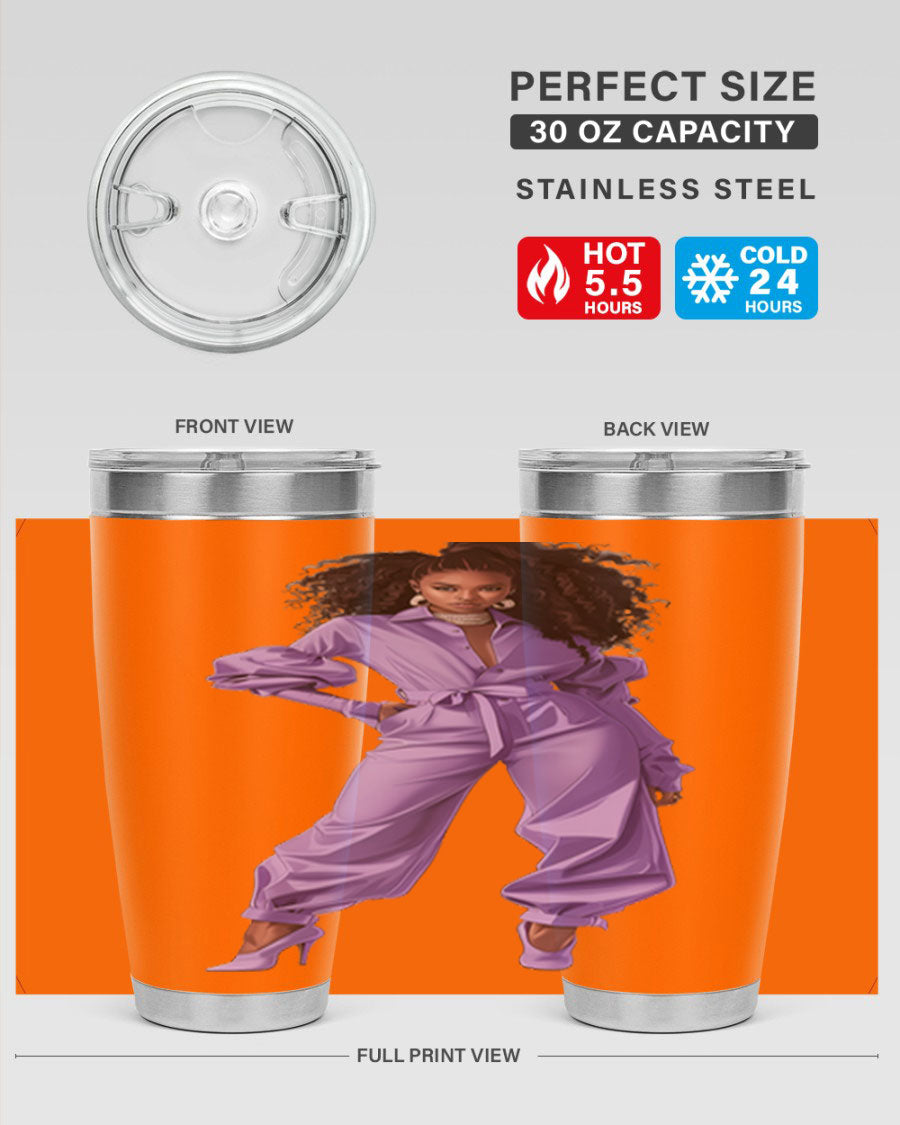 Fashion girl in lavender cotton tank top, showcasing a stylish and comfortable design perfect for summer wear.