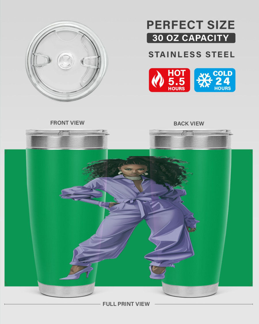 Fashion girl in lavender cotton tank top, showcasing a stylish and comfortable design perfect for summer wear.