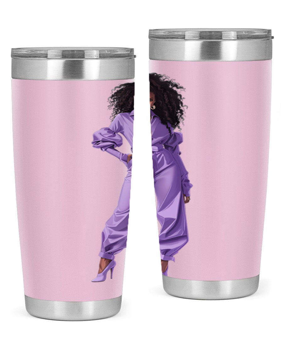 Fashion girl in lavender cotton tank top, showcasing a stylish and comfortable design perfect for summer wear.