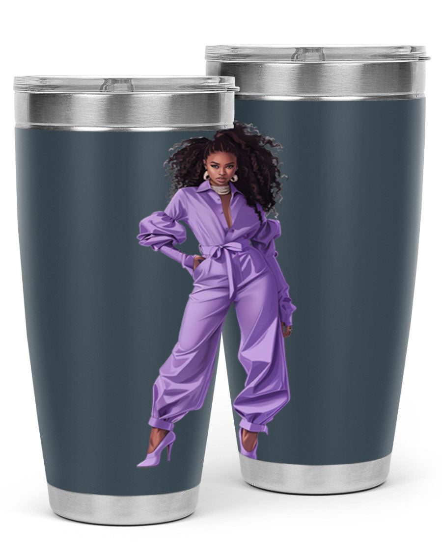 Fashion girl in lavender cotton tank top, showcasing a stylish and comfortable design perfect for summer wear.