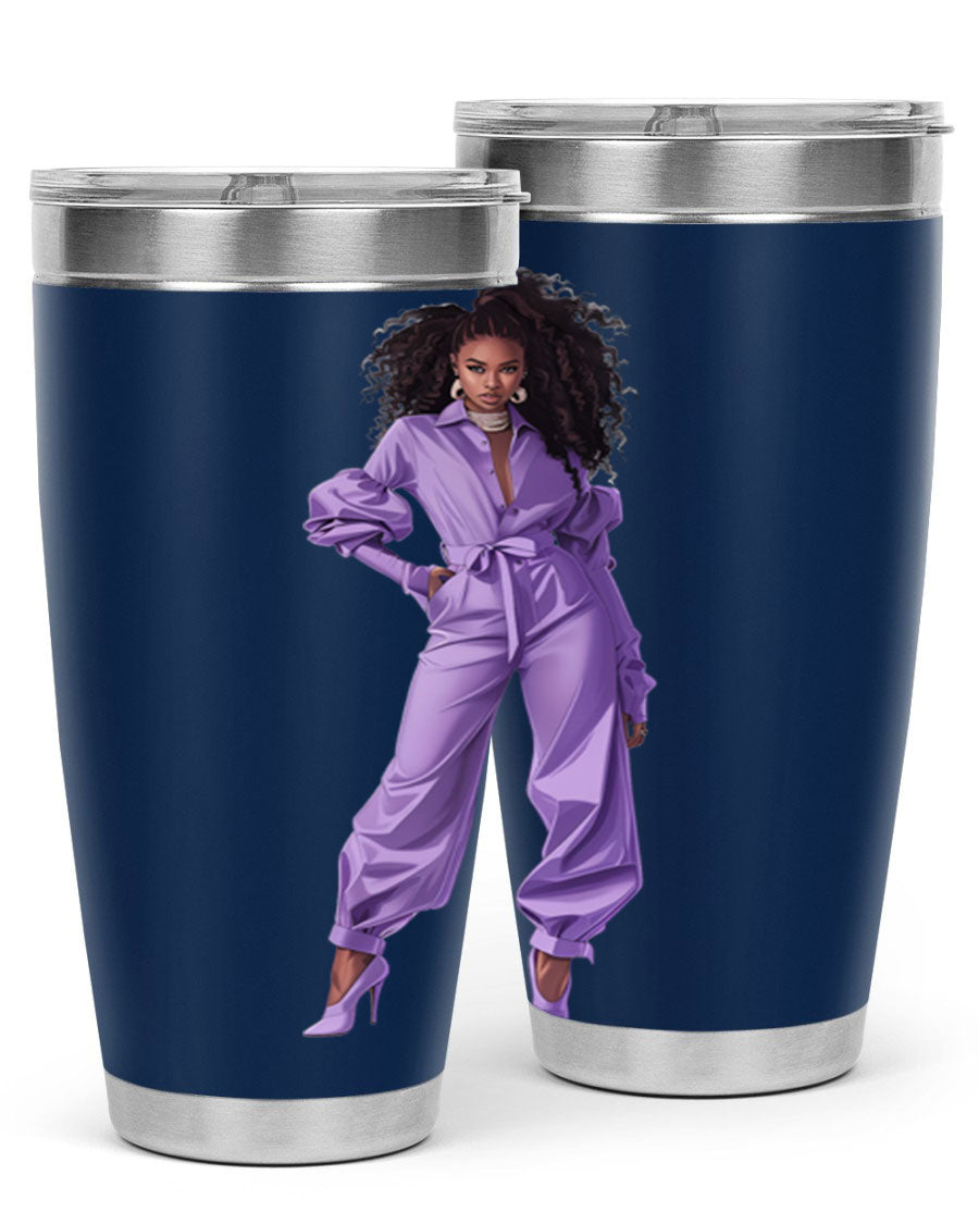 Fashion girl in lavender cotton tank top, showcasing a stylish and comfortable design perfect for summer wear.