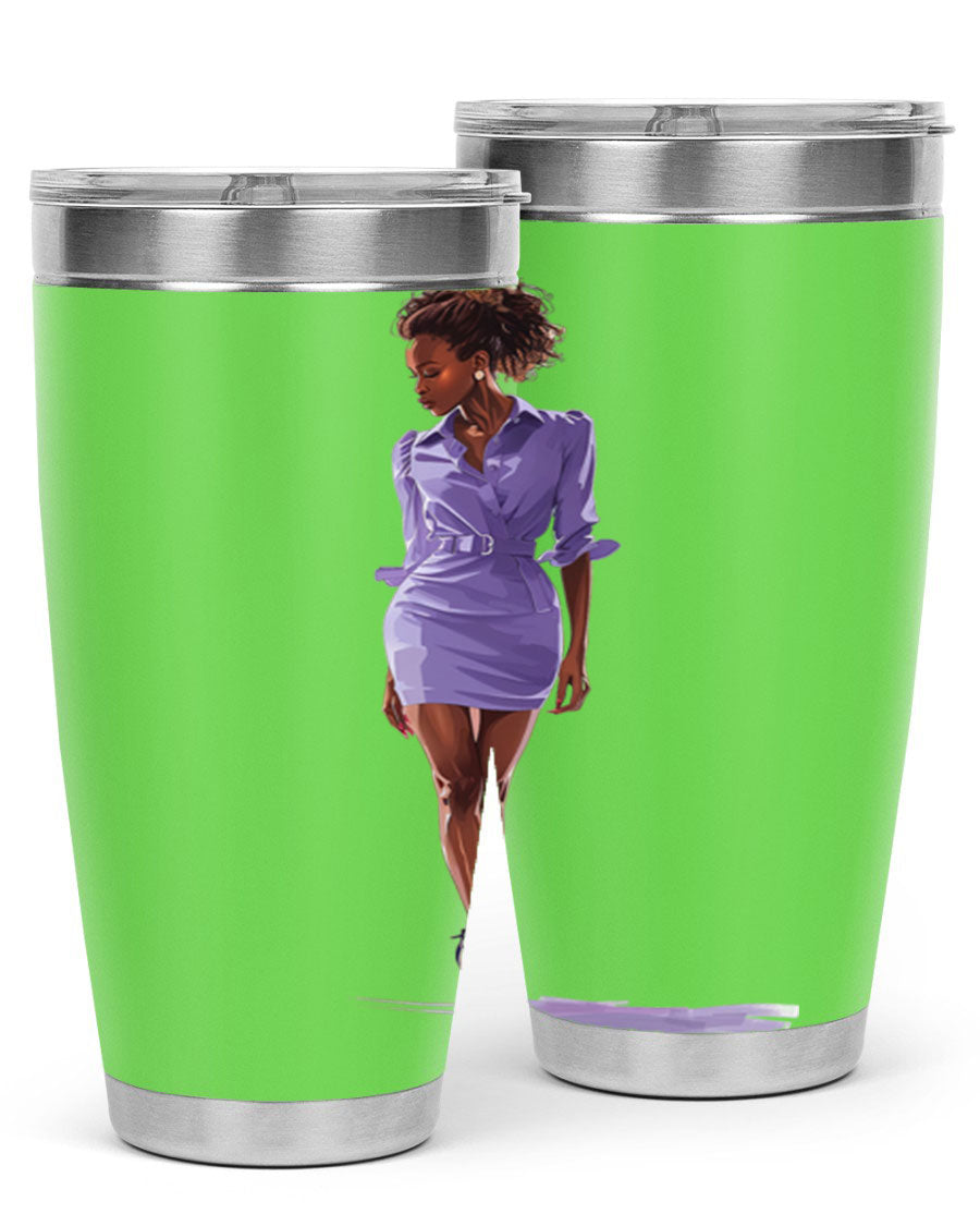 Fashion Girl in Lavender Cotton Tank, stylish and comfortable, perfect for casual wear.