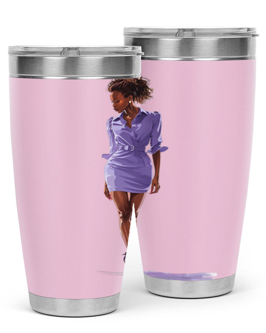 Fashion Girl in Lavender Cotton Tank, stylish and comfortable, perfect for casual wear.