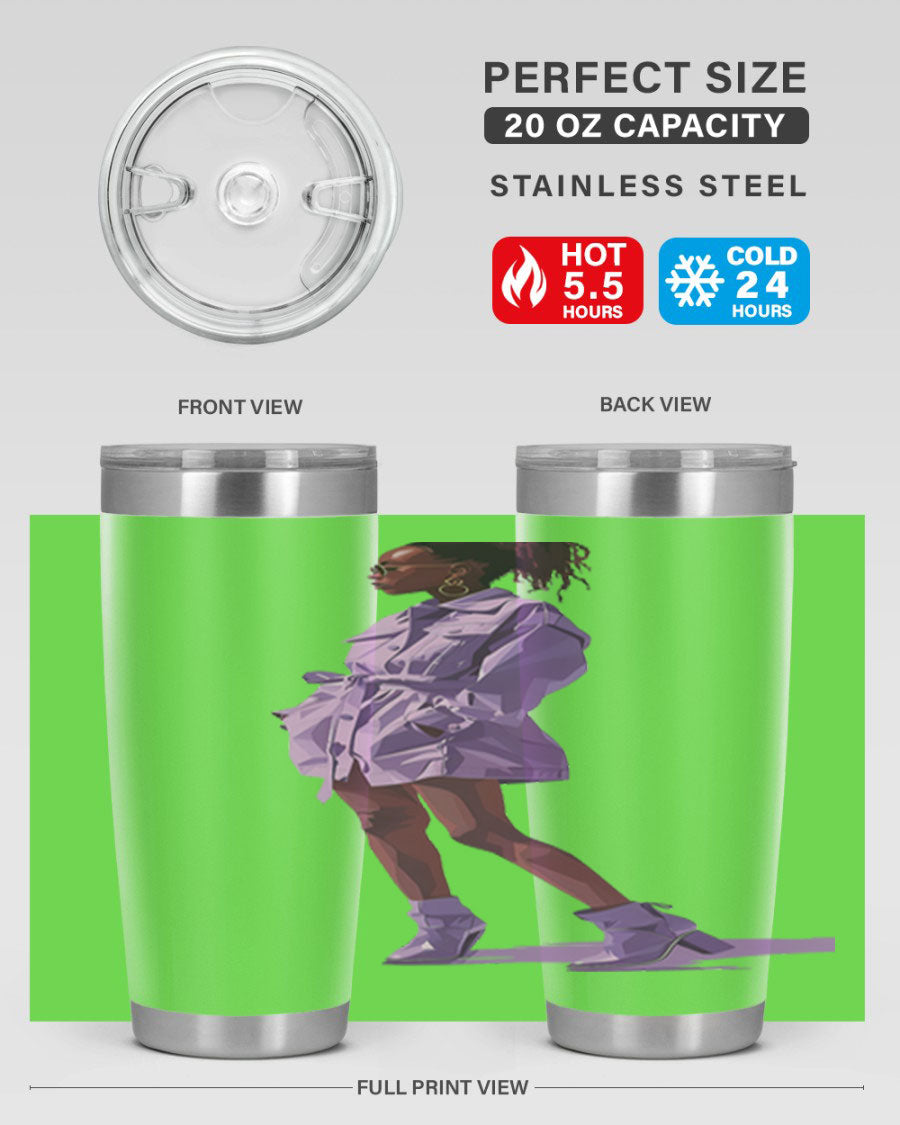 Fashion Girl in Lavender Cotton Tank, stylish and comfortable, perfect for casual wear.