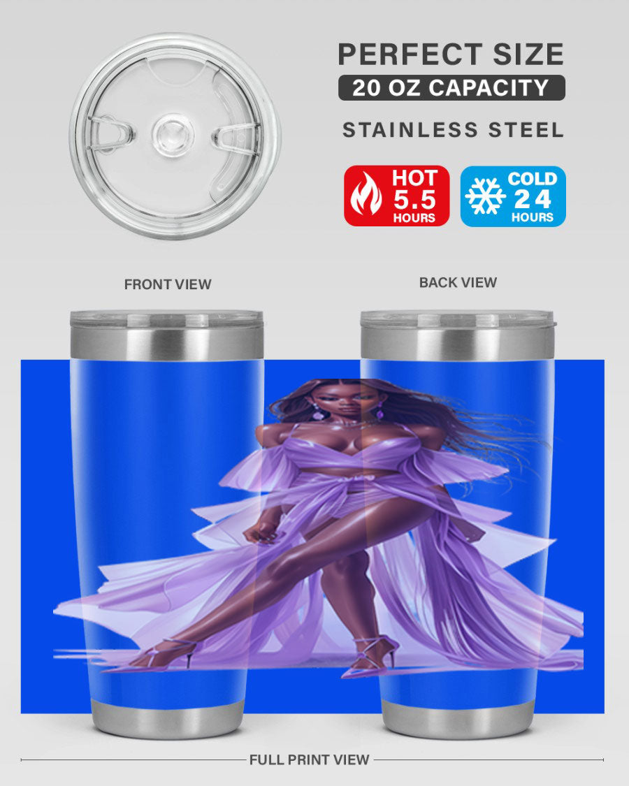 Fashion girl in lavender cotton tank top, showcasing a stylish and comfortable design perfect for casual wear.