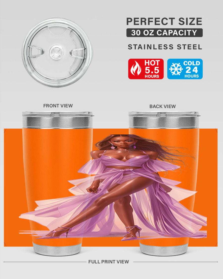 Fashion girl in lavender cotton tank top, showcasing a stylish and comfortable design perfect for casual wear.