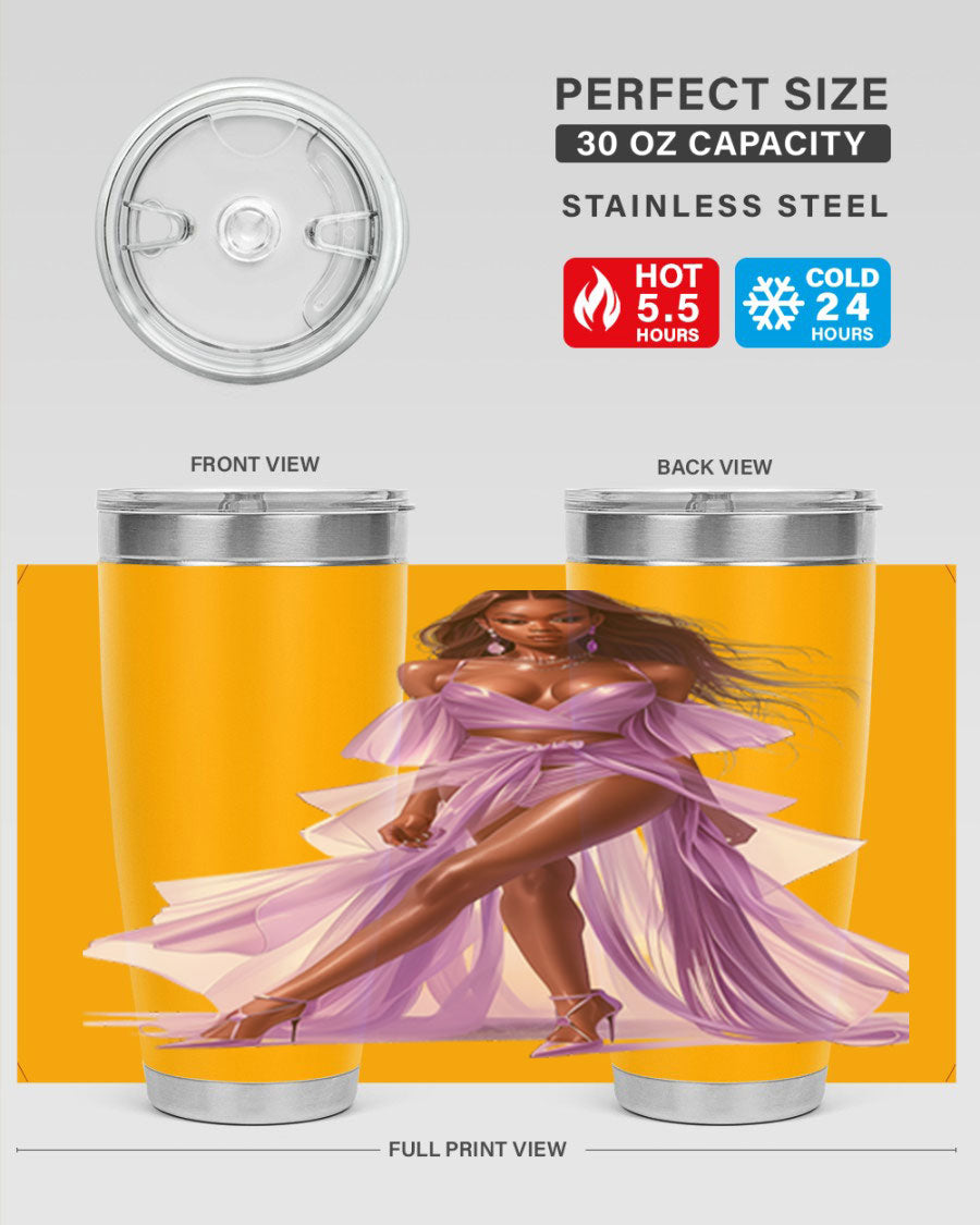 Fashion girl in lavender cotton tank top, showcasing a stylish and comfortable design perfect for casual wear.