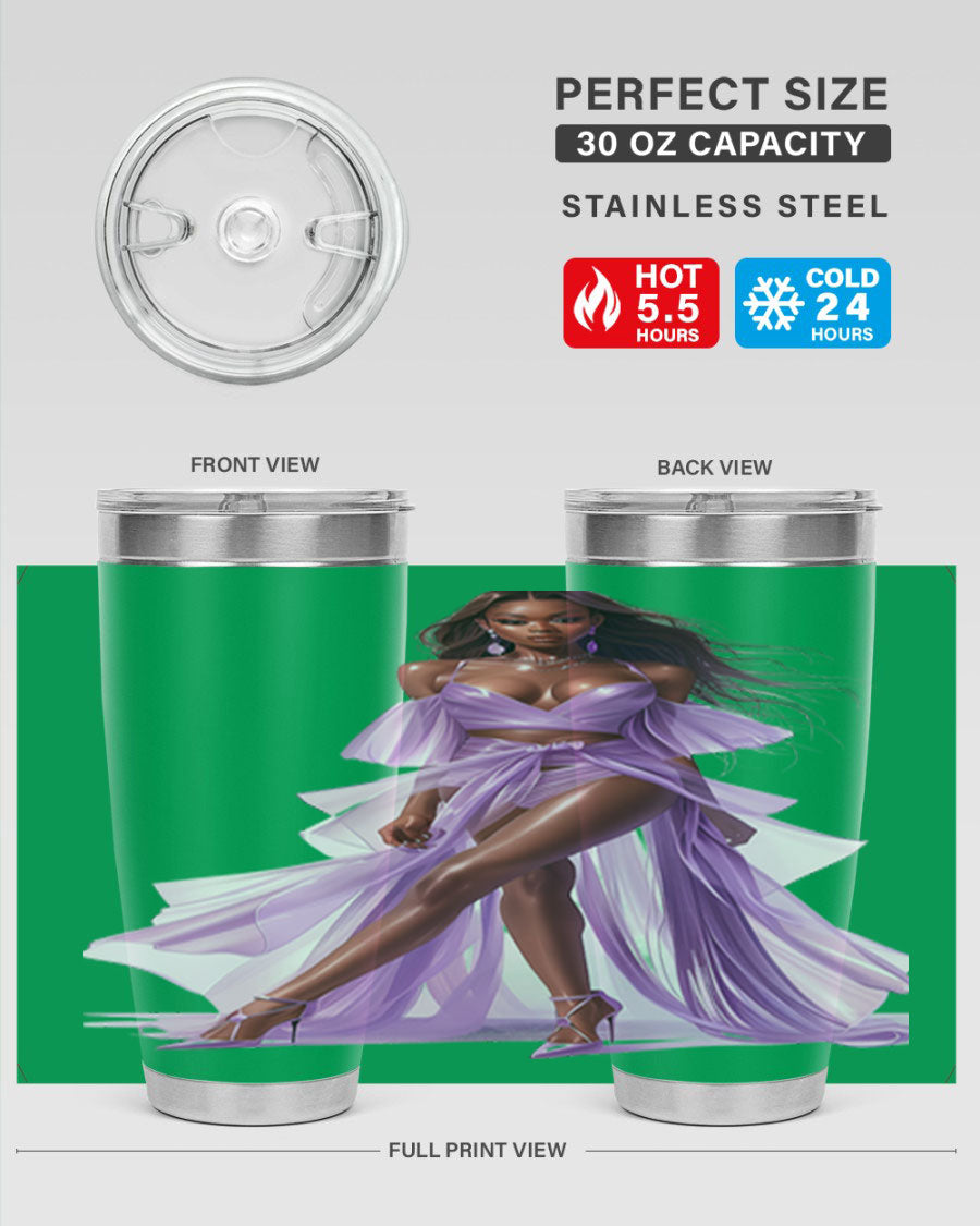 Fashion girl in lavender cotton tank top, showcasing a stylish and comfortable design perfect for casual wear.