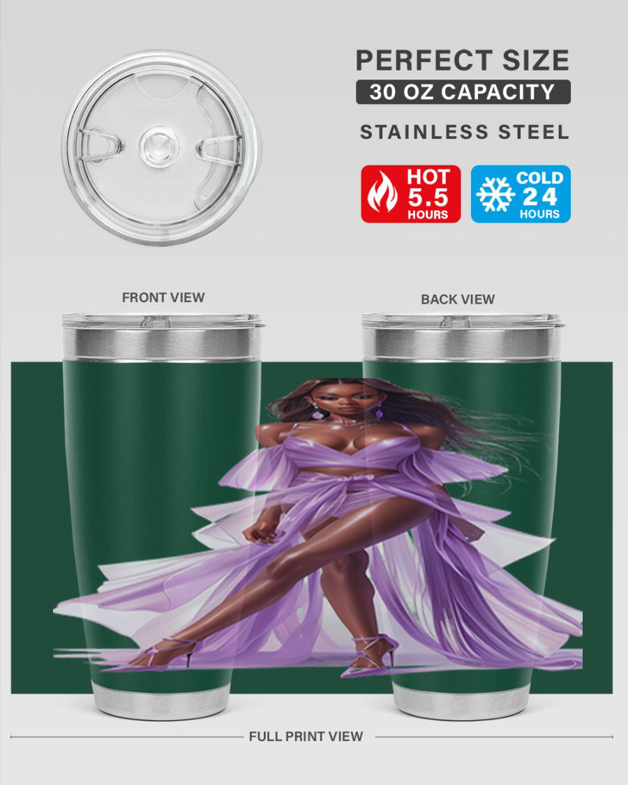 Fashion girl in lavender cotton tank top, showcasing a stylish and comfortable design perfect for casual wear.