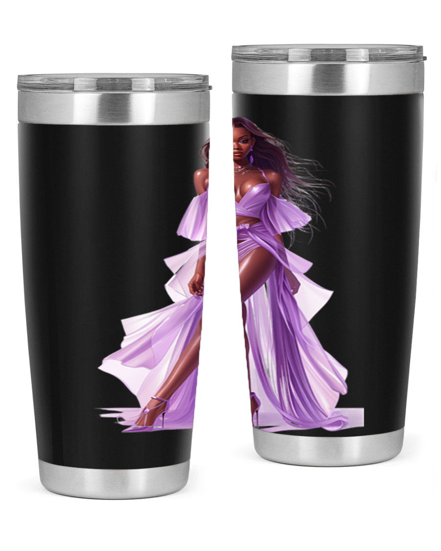 Fashion girl in lavender cotton tank top, showcasing a stylish and comfortable design perfect for casual wear.