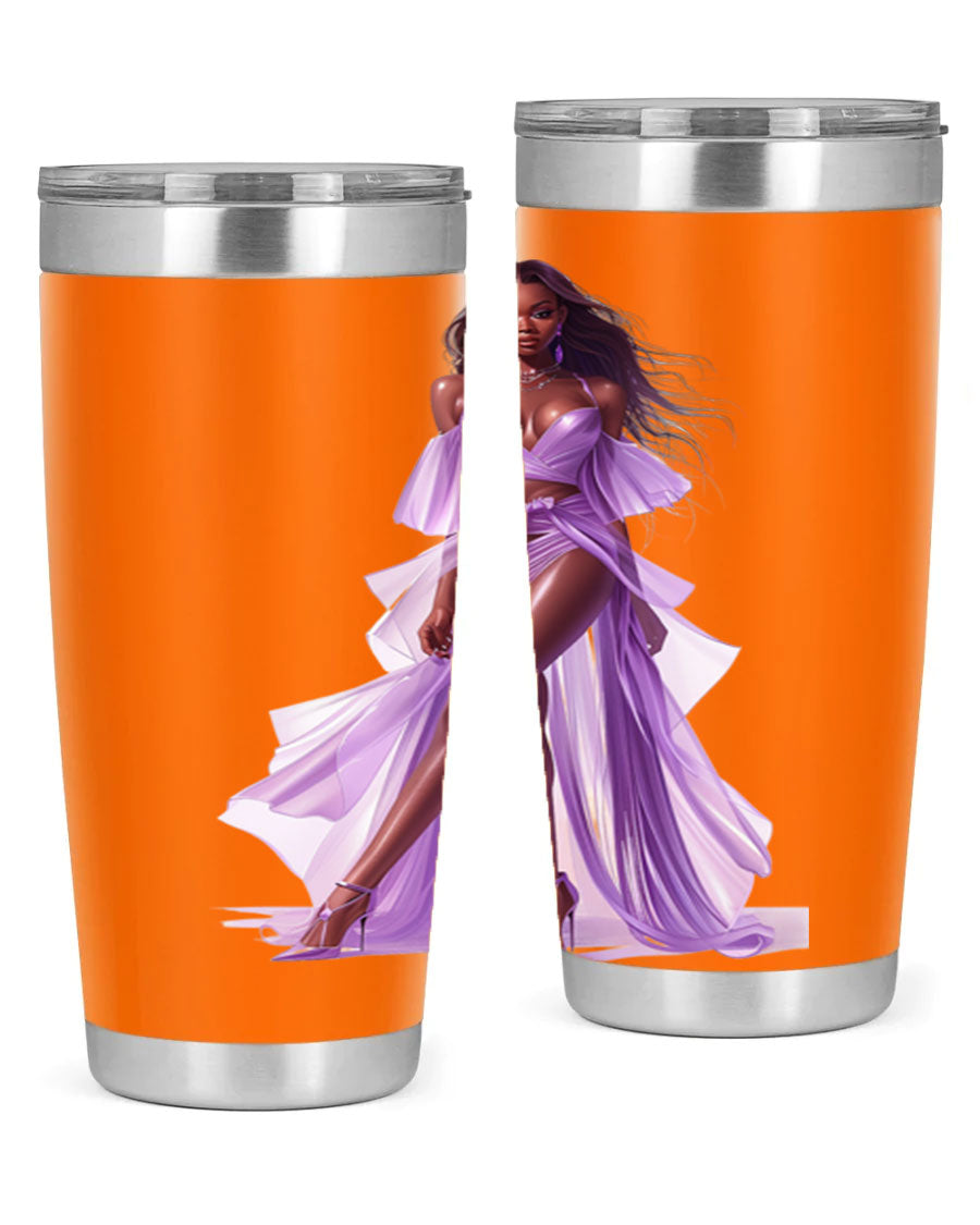 Fashion girl in lavender cotton tank top, showcasing a stylish and comfortable design perfect for casual wear.