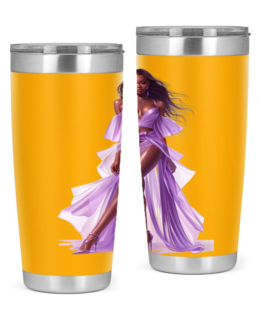 Fashion girl in lavender cotton tank top, showcasing a stylish and comfortable design perfect for casual wear.