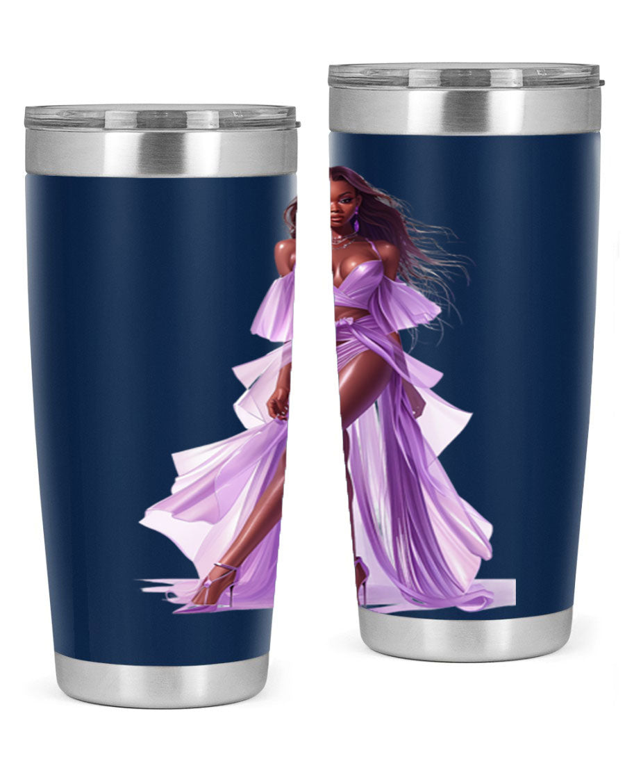 Fashion girl in lavender cotton tank top, showcasing a stylish and comfortable design perfect for casual wear.