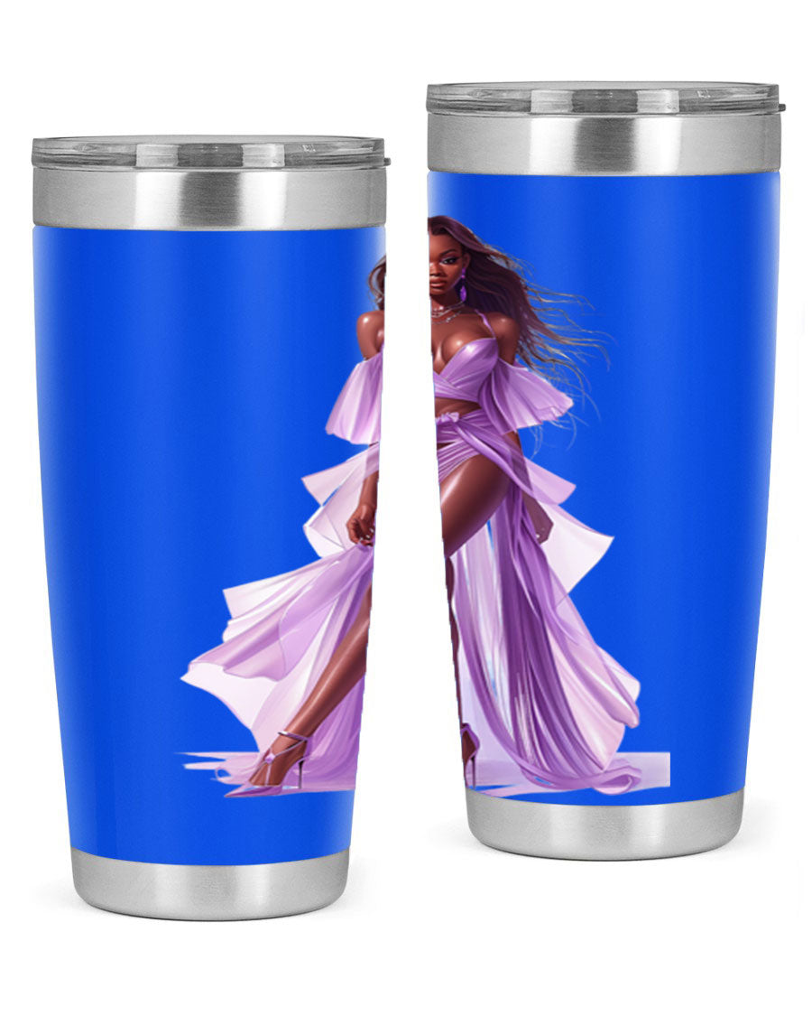 Fashion girl in lavender cotton tank top, showcasing a stylish and comfortable design perfect for casual wear.