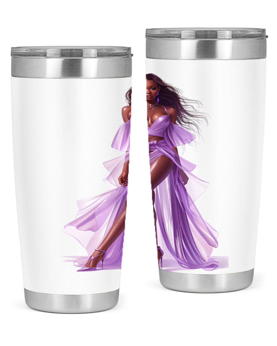 Fashion girl in lavender cotton tank top, showcasing a stylish and comfortable design perfect for casual wear.