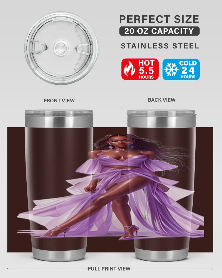 Fashion girl in lavender cotton tank top, showcasing a stylish and comfortable design perfect for casual wear.