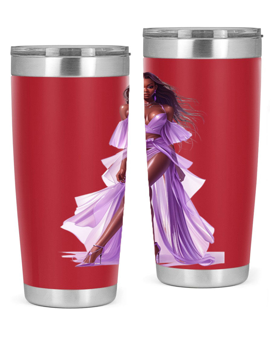 Fashion girl in lavender cotton tank top, showcasing a stylish and comfortable design perfect for casual wear.