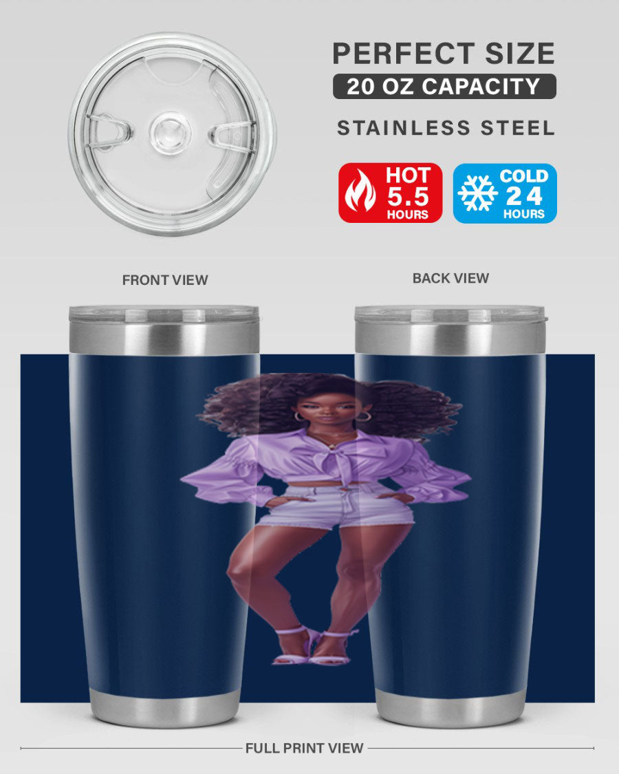 Fashion girl in lavender cotton tank top, showcasing a stylish and comfortable design perfect for casual wear.