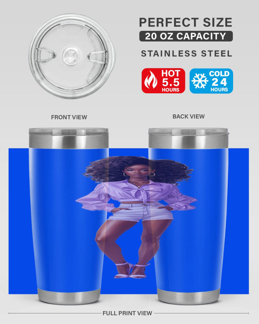 Fashion girl in lavender cotton tank top, showcasing a stylish and comfortable design perfect for casual wear.