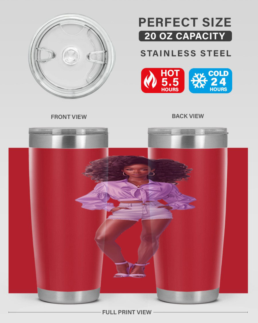 Fashion girl in lavender cotton tank top, showcasing a stylish and comfortable design perfect for casual wear.