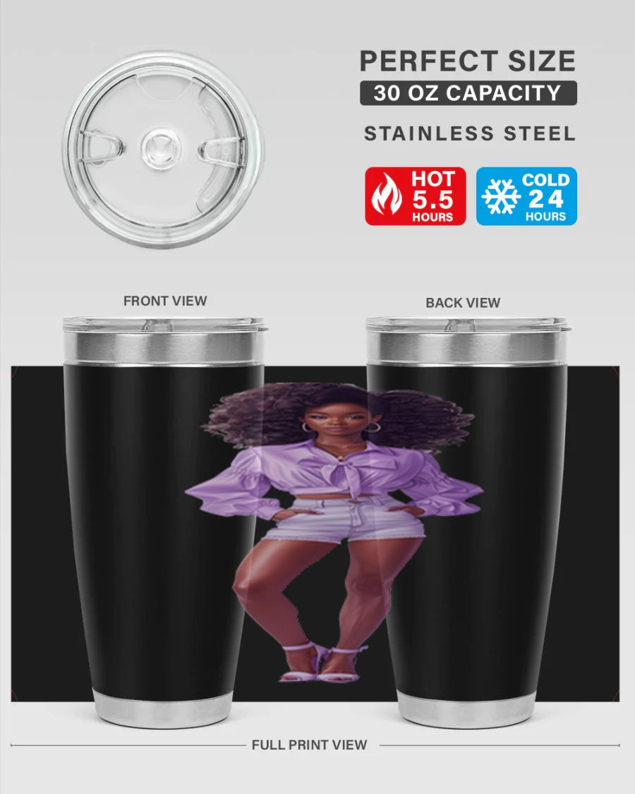 Fashion girl in lavender cotton tank top, showcasing a stylish and comfortable design perfect for casual wear.