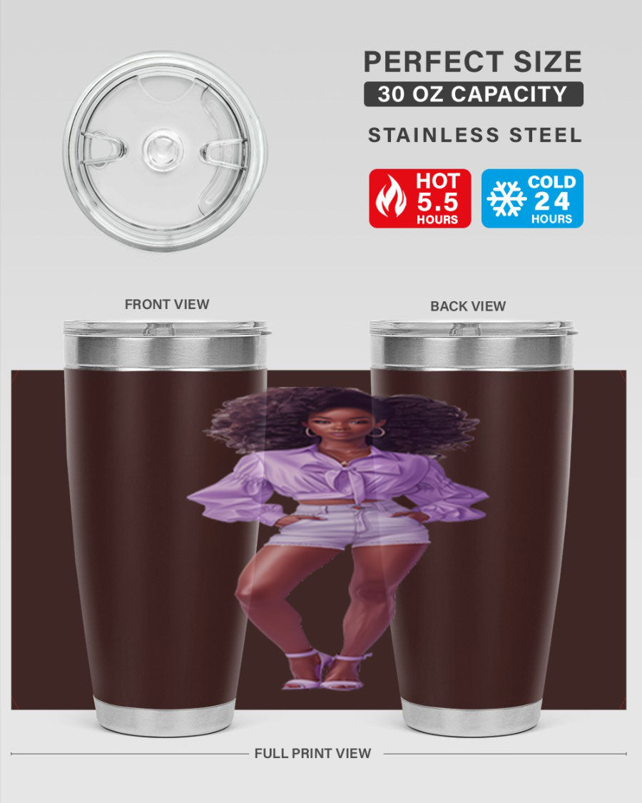 Fashion girl in lavender cotton tank top, showcasing a stylish and comfortable design perfect for casual wear.