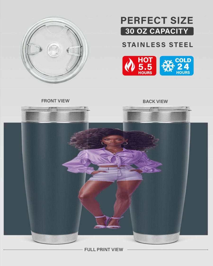 Fashion girl in lavender cotton tank top, showcasing a stylish and comfortable design perfect for casual wear.