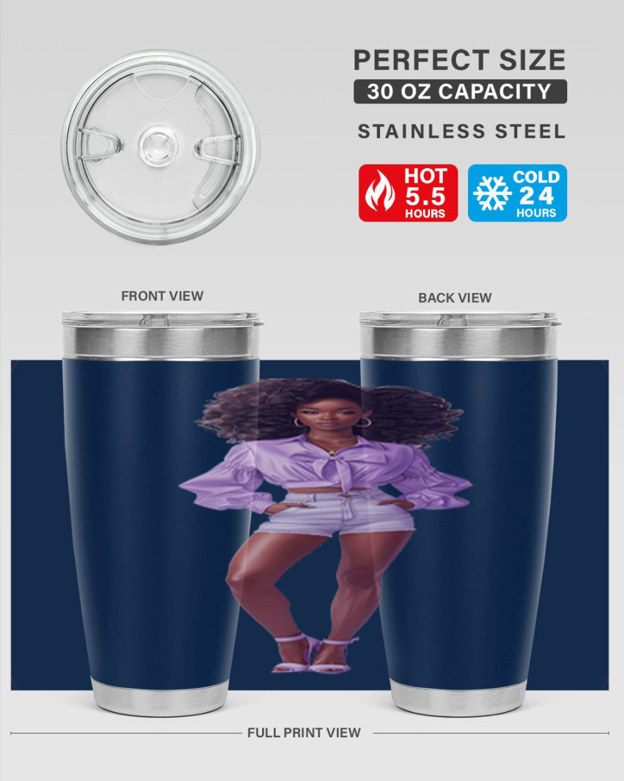 Fashion girl in lavender cotton tank top, showcasing a stylish and comfortable design perfect for casual wear.