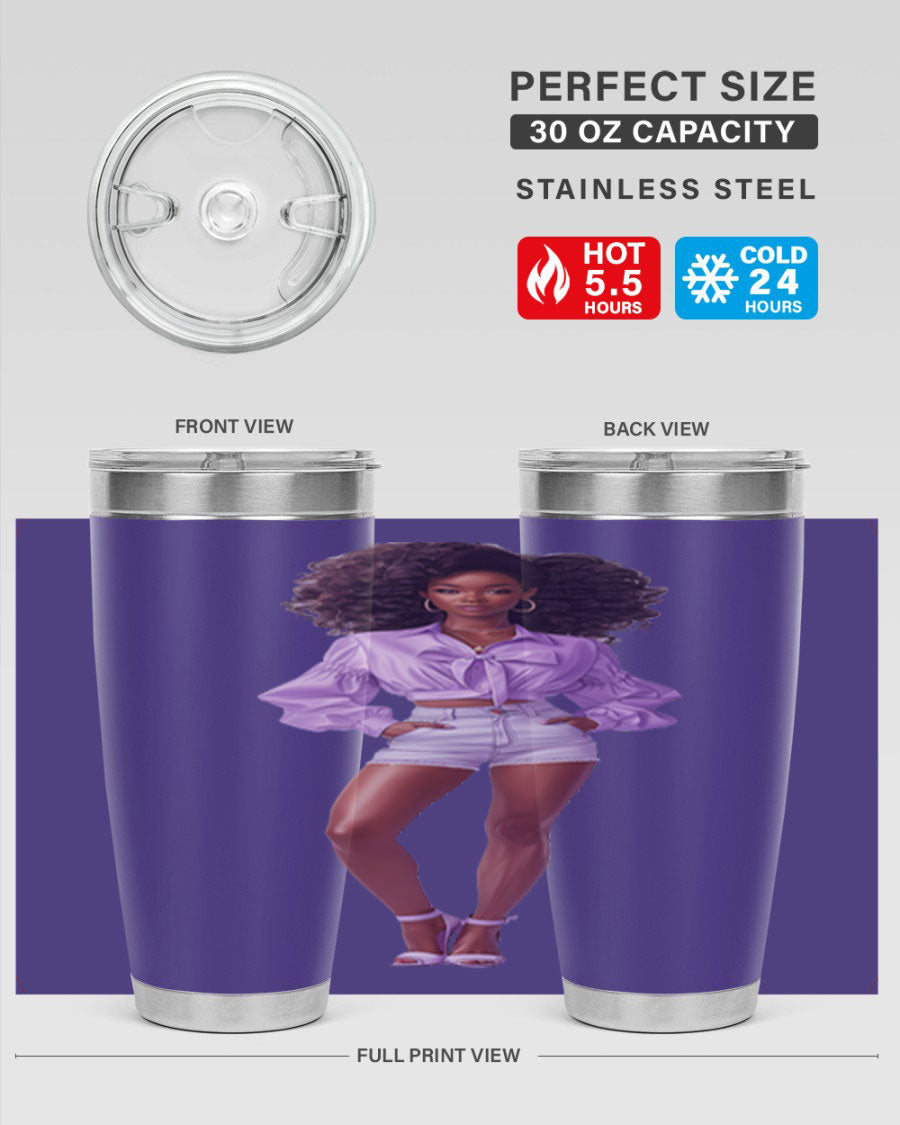 Fashion girl in lavender cotton tank top, showcasing a stylish and comfortable design perfect for casual wear.