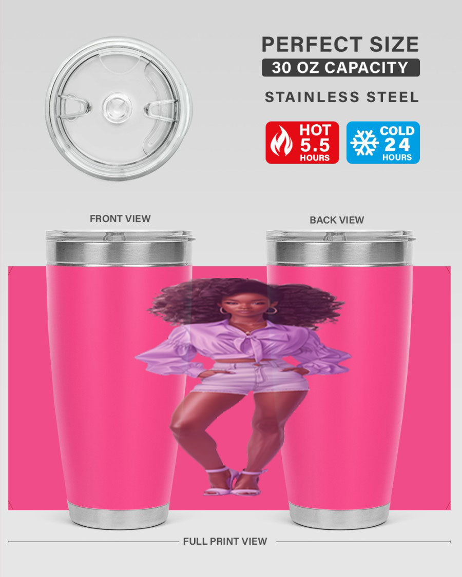 Fashion girl in lavender cotton tank top, showcasing a stylish and comfortable design perfect for casual wear.