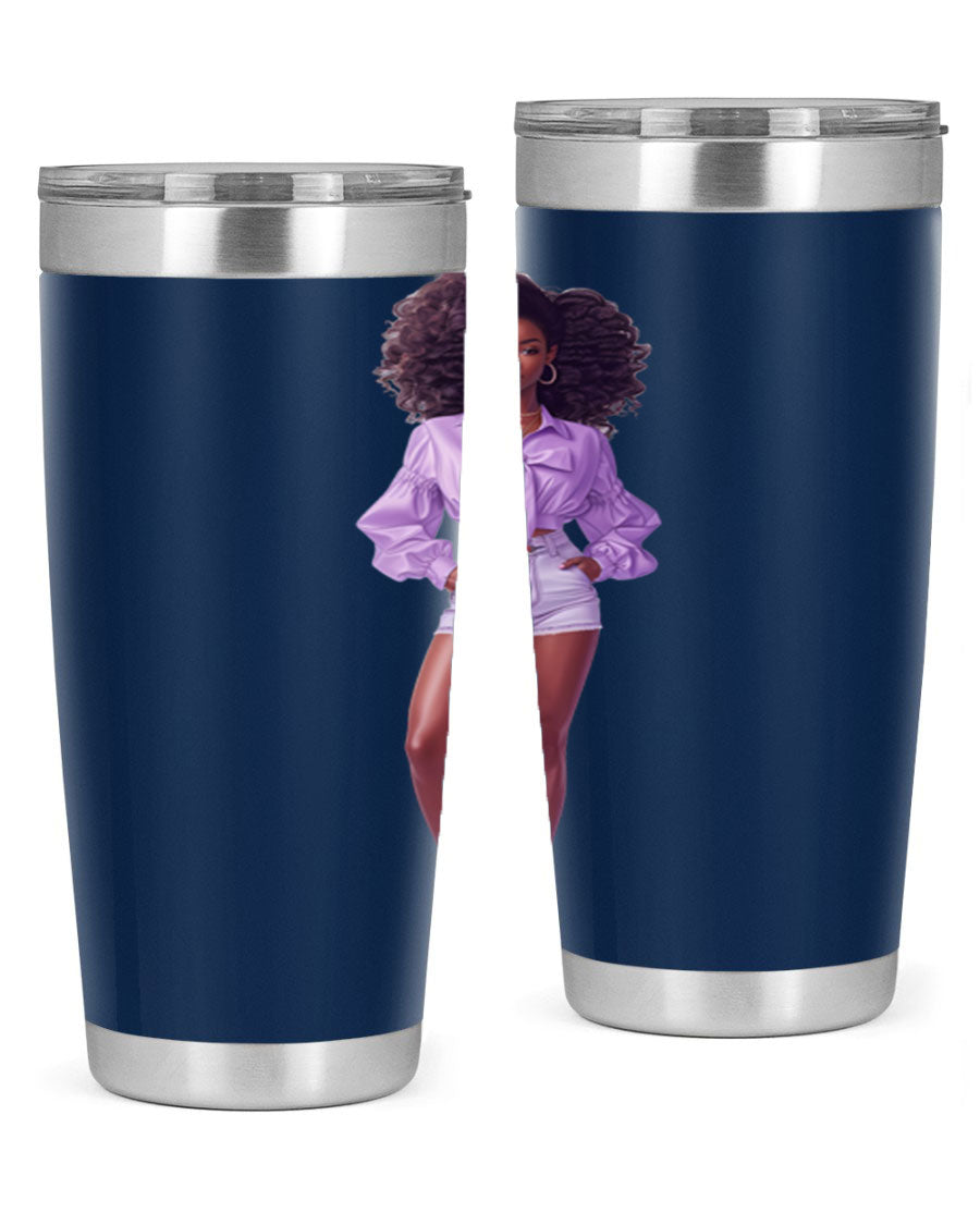 Fashion girl in lavender cotton tank top, showcasing a stylish and comfortable design perfect for casual wear.