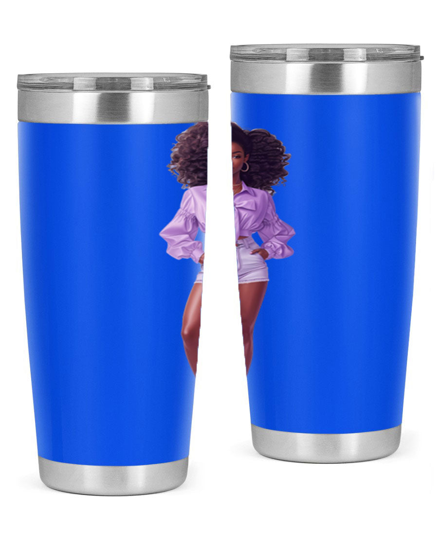 Fashion girl in lavender cotton tank top, showcasing a stylish and comfortable design perfect for casual wear.