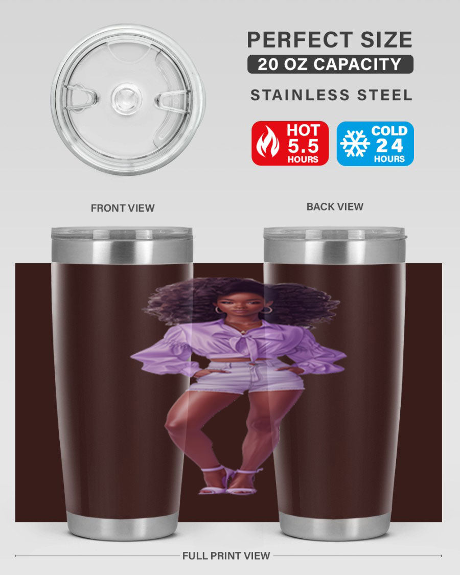 Fashion girl in lavender cotton tank top, showcasing a stylish and comfortable design perfect for casual wear.