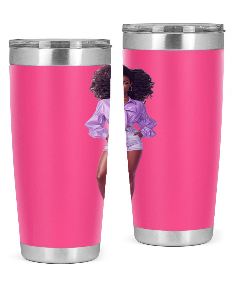 Fashion girl in lavender cotton tank top, showcasing a stylish and comfortable design perfect for casual wear.