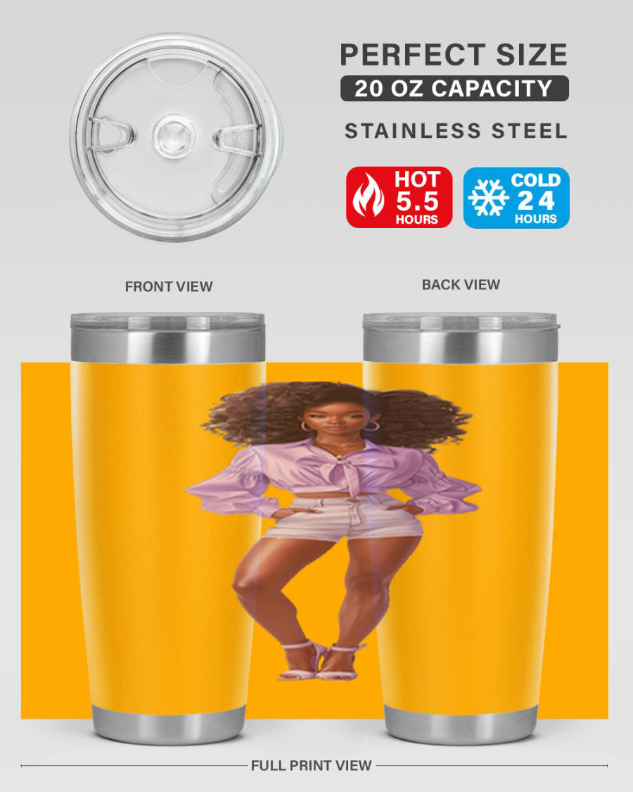 Fashion girl in lavender cotton tank top, showcasing a stylish and comfortable design perfect for casual wear.