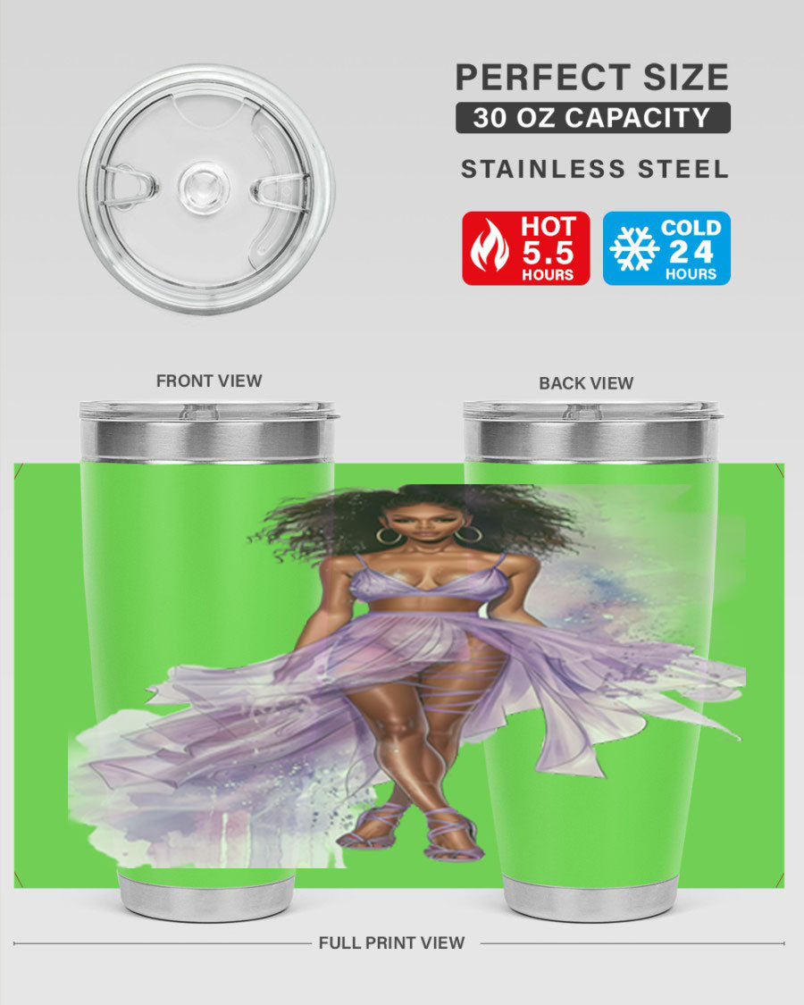 Fashion Girl in Lavender Cotton Tank, showcasing a stylish lavender color and soft fabric, perfect for casual wear.