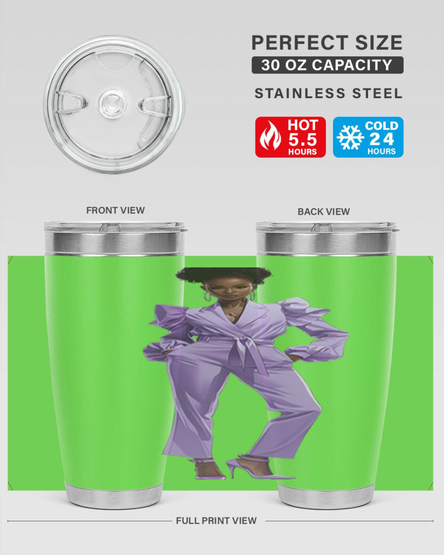 Fashion girl in lavender cotton tank top, showcasing a stylish design and soft fabric, perfect for casual wear.