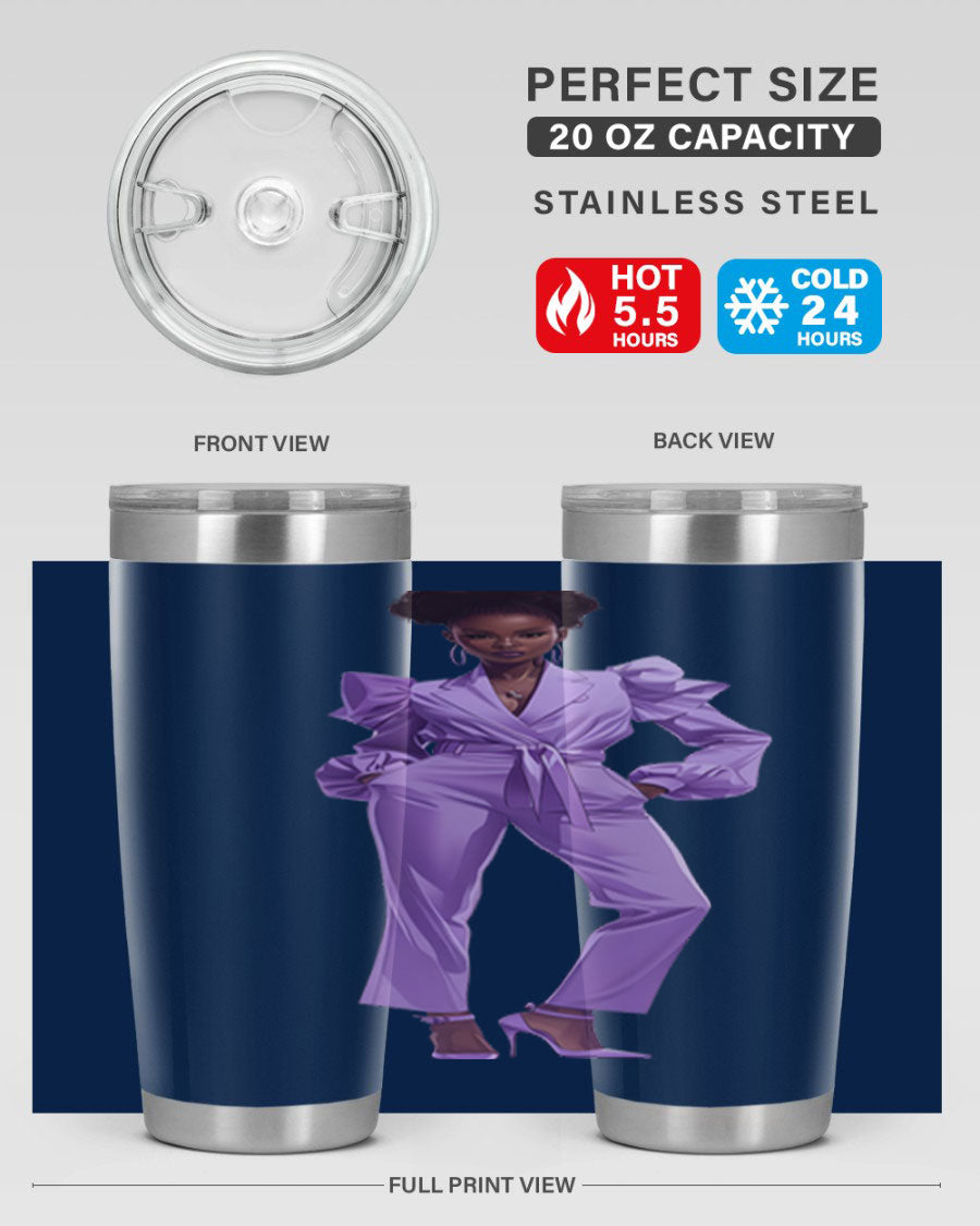 Fashion girl in lavender cotton tank top, showcasing a stylish design and soft fabric, perfect for casual wear.