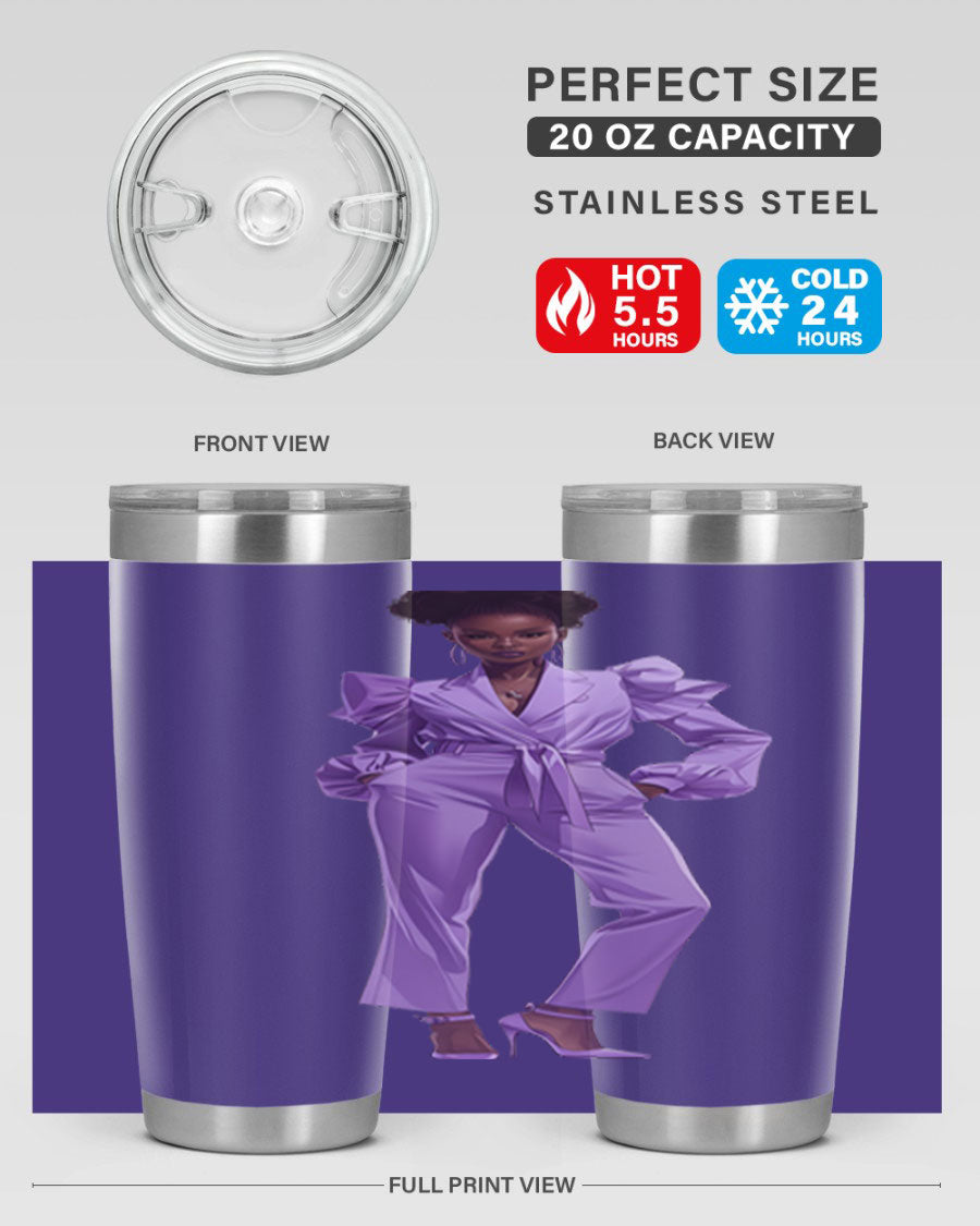 Fashion girl in lavender cotton tank top, showcasing a stylish design and soft fabric, perfect for casual wear.