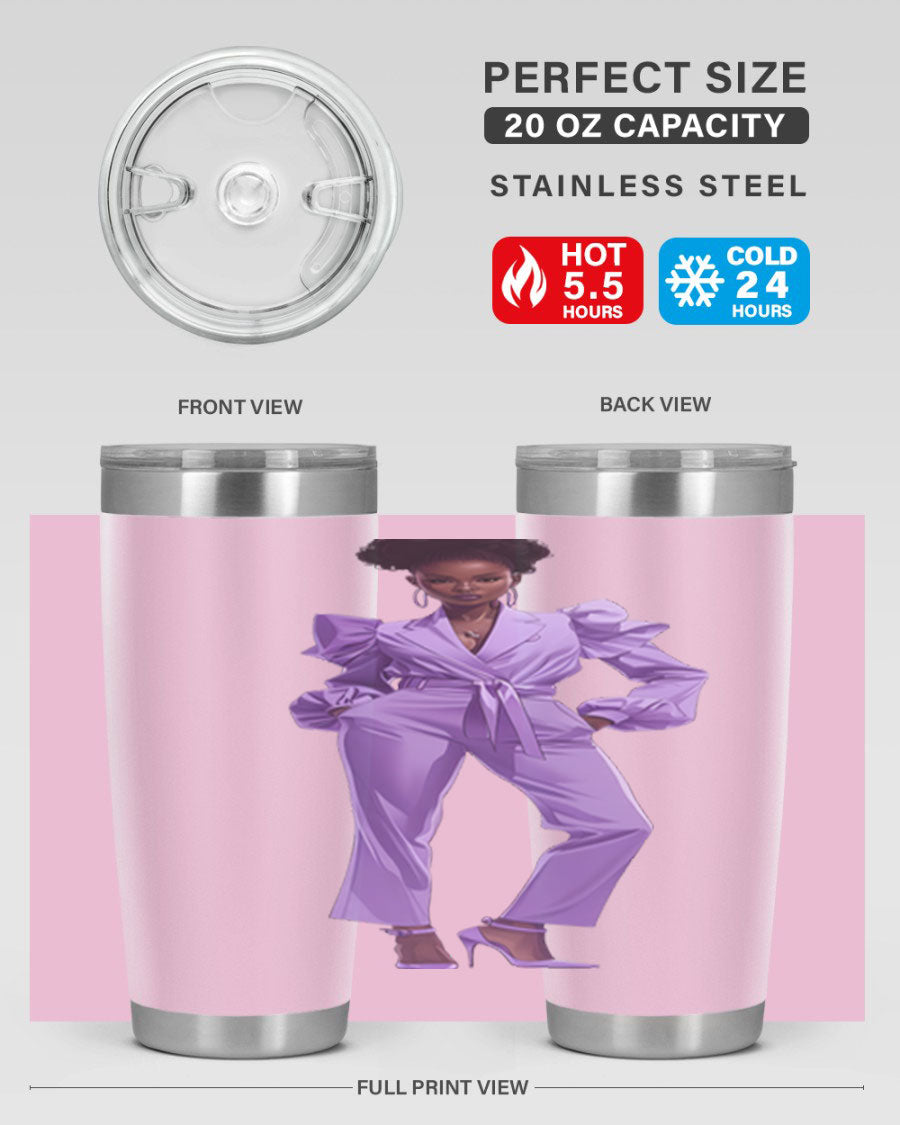 Fashion girl in lavender cotton tank top, showcasing a stylish design and soft fabric, perfect for casual wear.