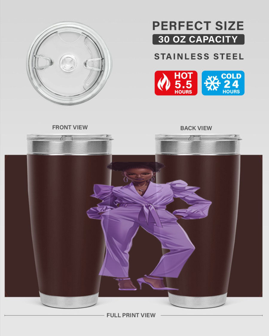 Fashion girl in lavender cotton tank top, showcasing a stylish design and soft fabric, perfect for casual wear.