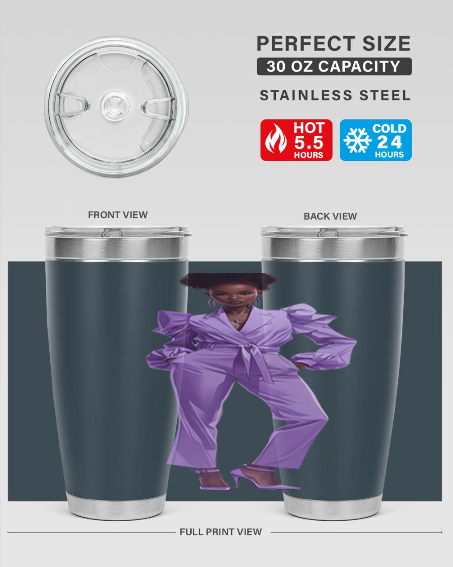 Fashion girl in lavender cotton tank top, showcasing a stylish design and soft fabric, perfect for casual wear.