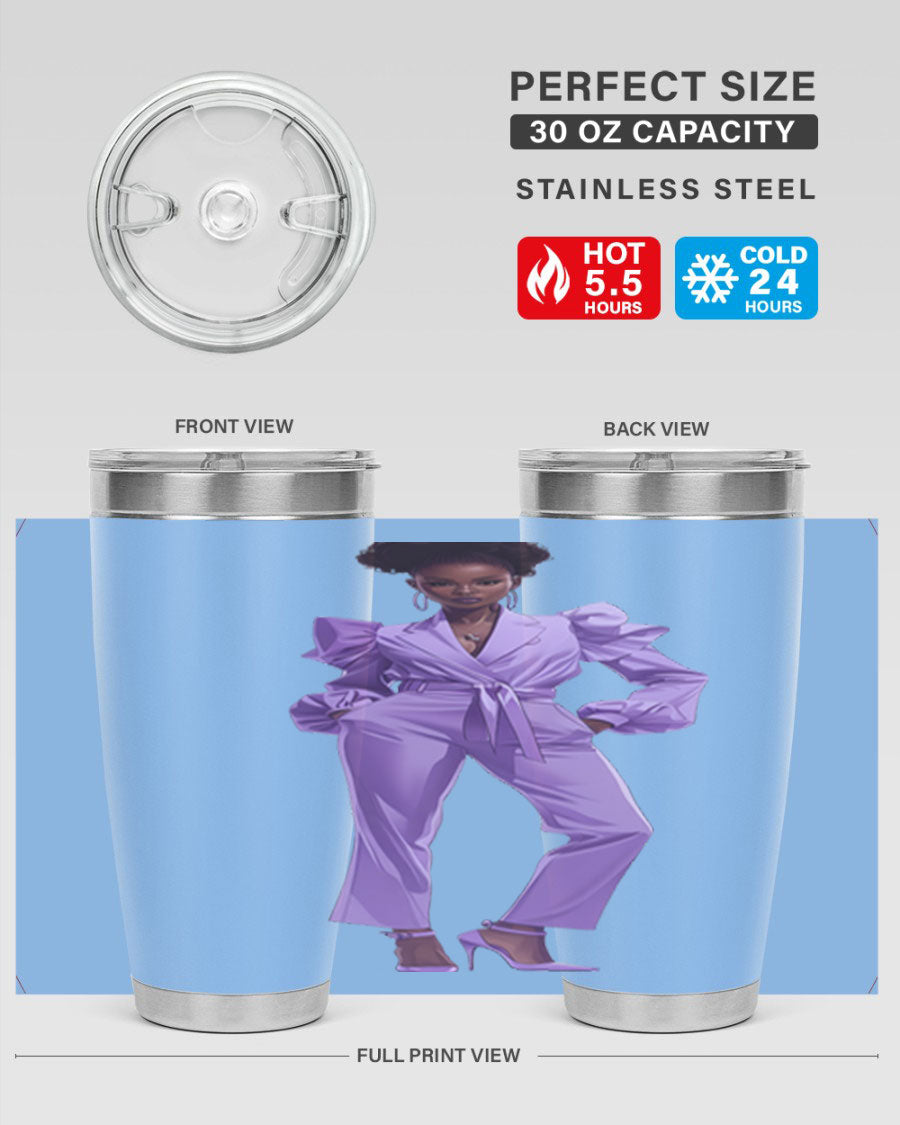 Fashion girl in lavender cotton tank top, showcasing a stylish design and soft fabric, perfect for casual wear.