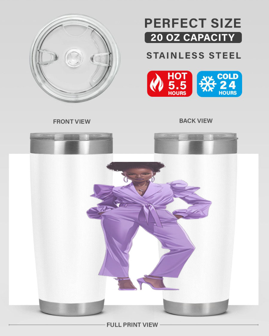 Fashion girl in lavender cotton tank top, showcasing a stylish design and soft fabric, perfect for casual wear.