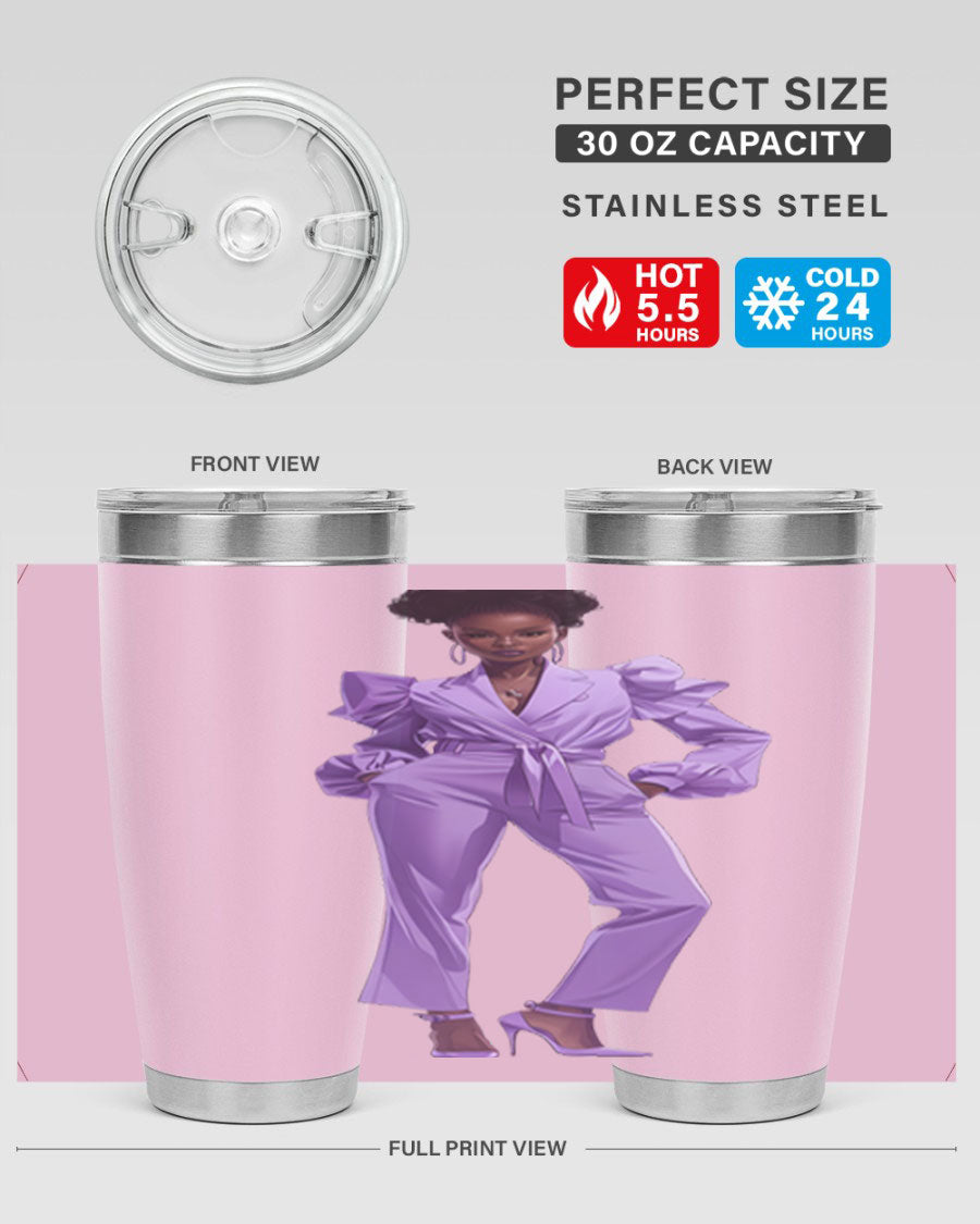 Fashion girl in lavender cotton tank top, showcasing a stylish design and soft fabric, perfect for casual wear.