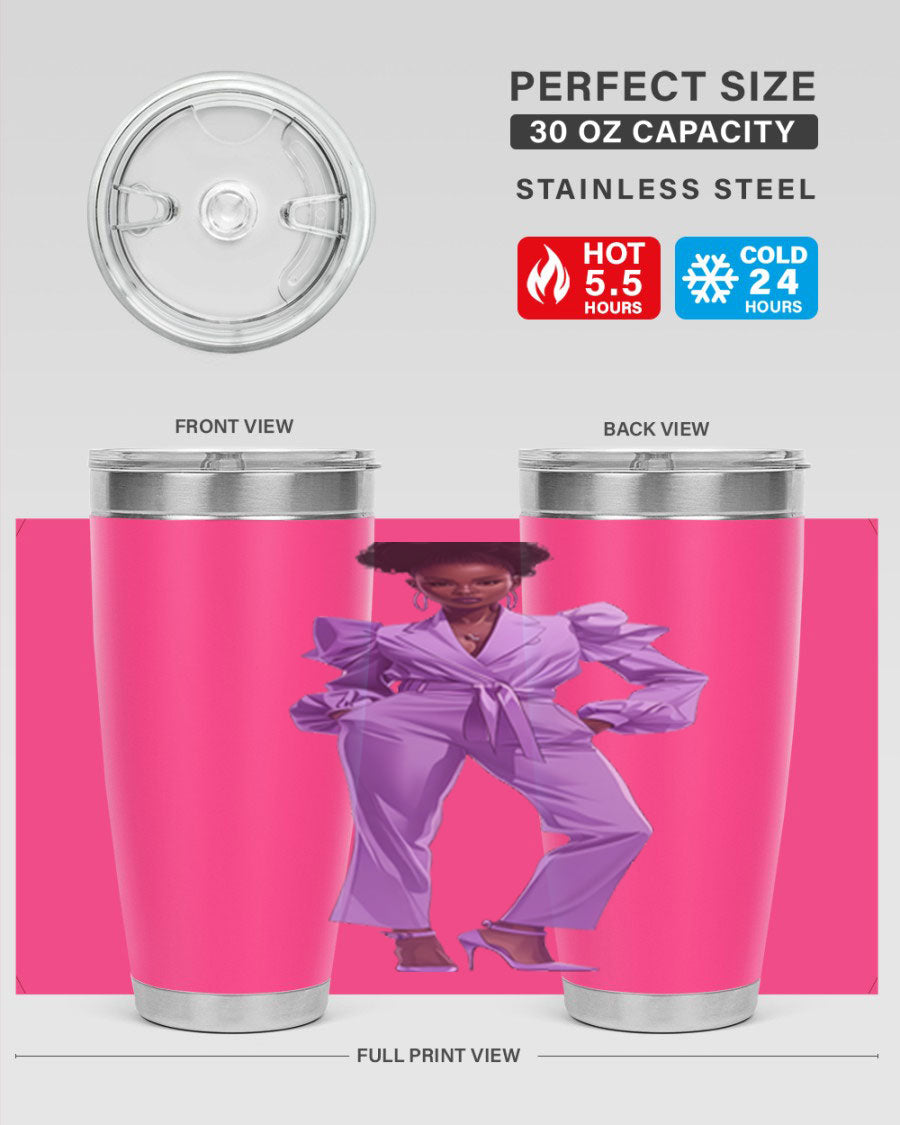 Fashion girl in lavender cotton tank top, showcasing a stylish design and soft fabric, perfect for casual wear.