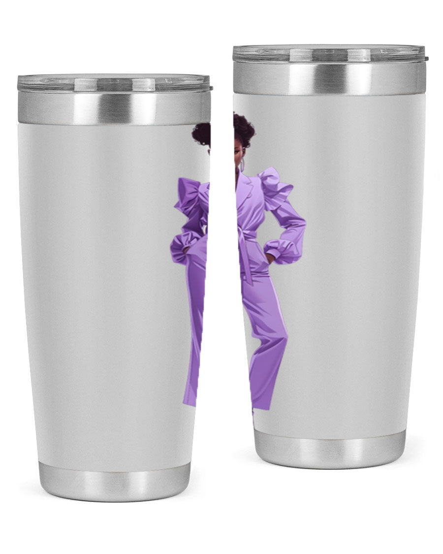 Fashion girl in lavender cotton tank top, showcasing a stylish design and soft fabric, perfect for casual wear.