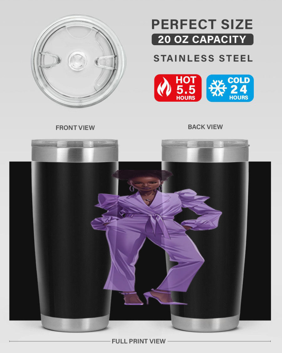 Fashion girl in lavender cotton tank top, showcasing a stylish design and soft fabric, perfect for casual wear.