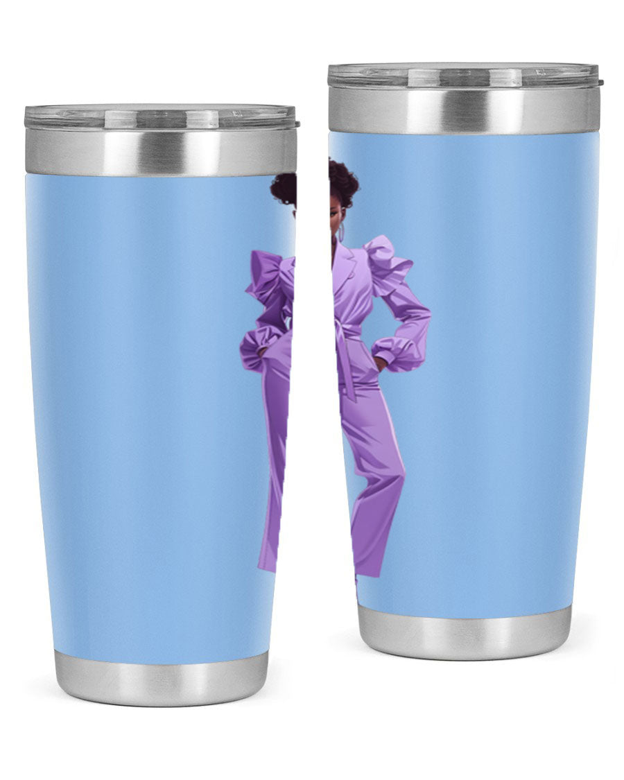 Fashion girl in lavender cotton tank top, showcasing a stylish design and soft fabric, perfect for casual wear.