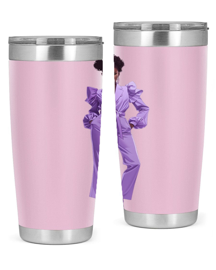 Fashion girl in lavender cotton tank top, showcasing a stylish design and soft fabric, perfect for casual wear.